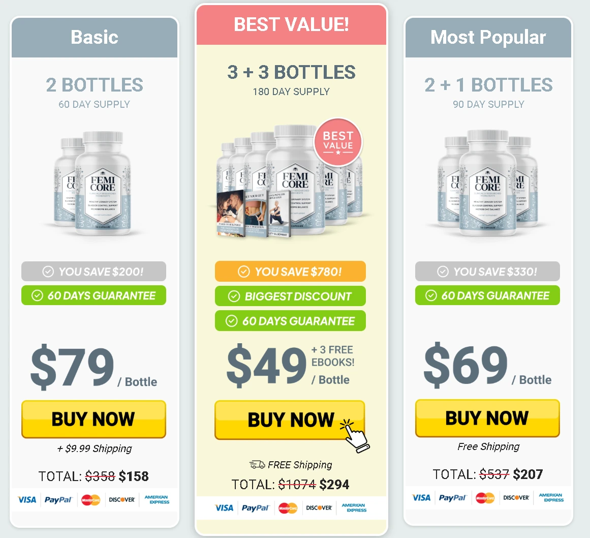 FemiCore Buy Supplement